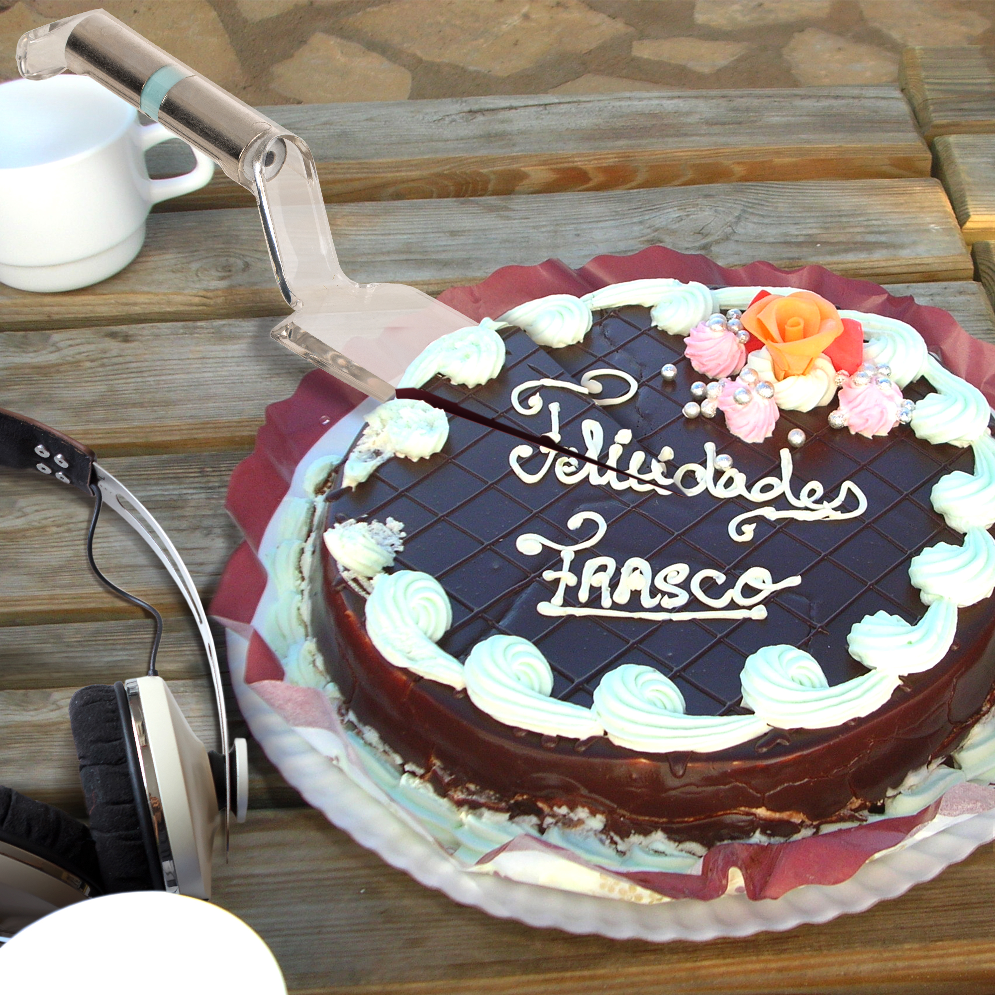 Tortenheber mit Sound - Happy Birthday