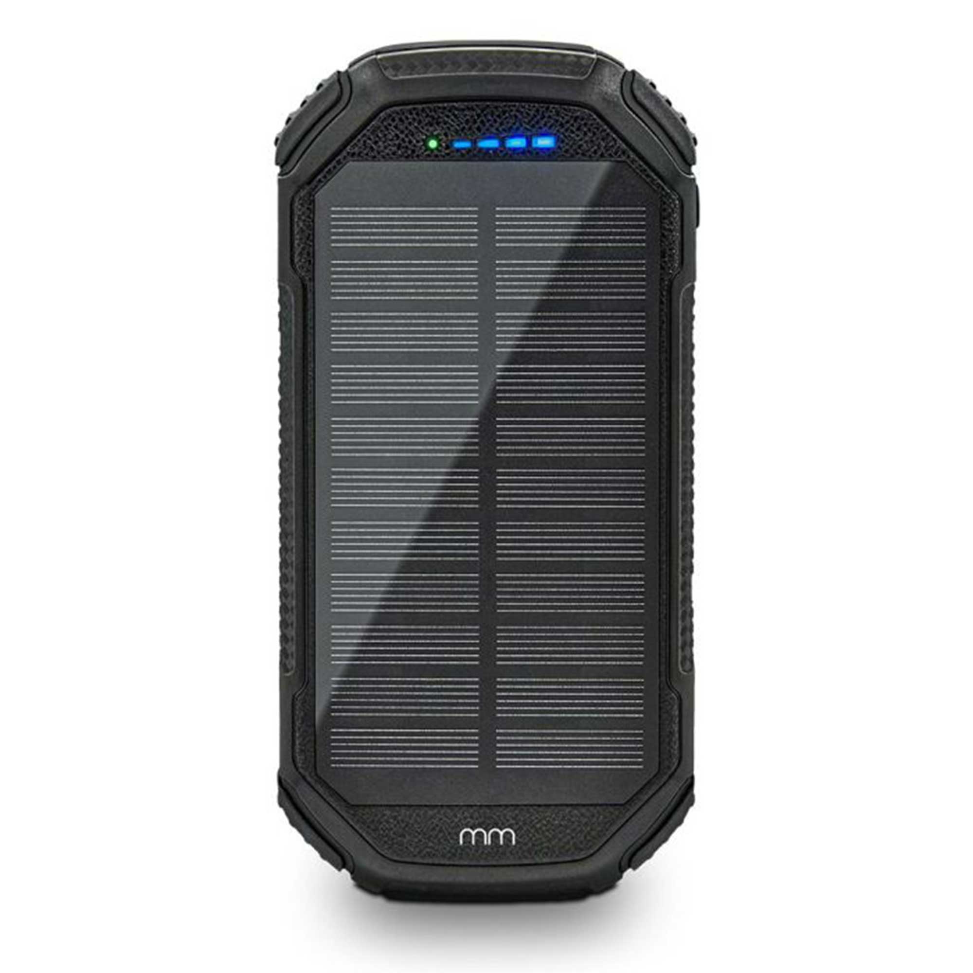 Solar Powerbank 20000 mAh - Ladegerät mit LED Licht