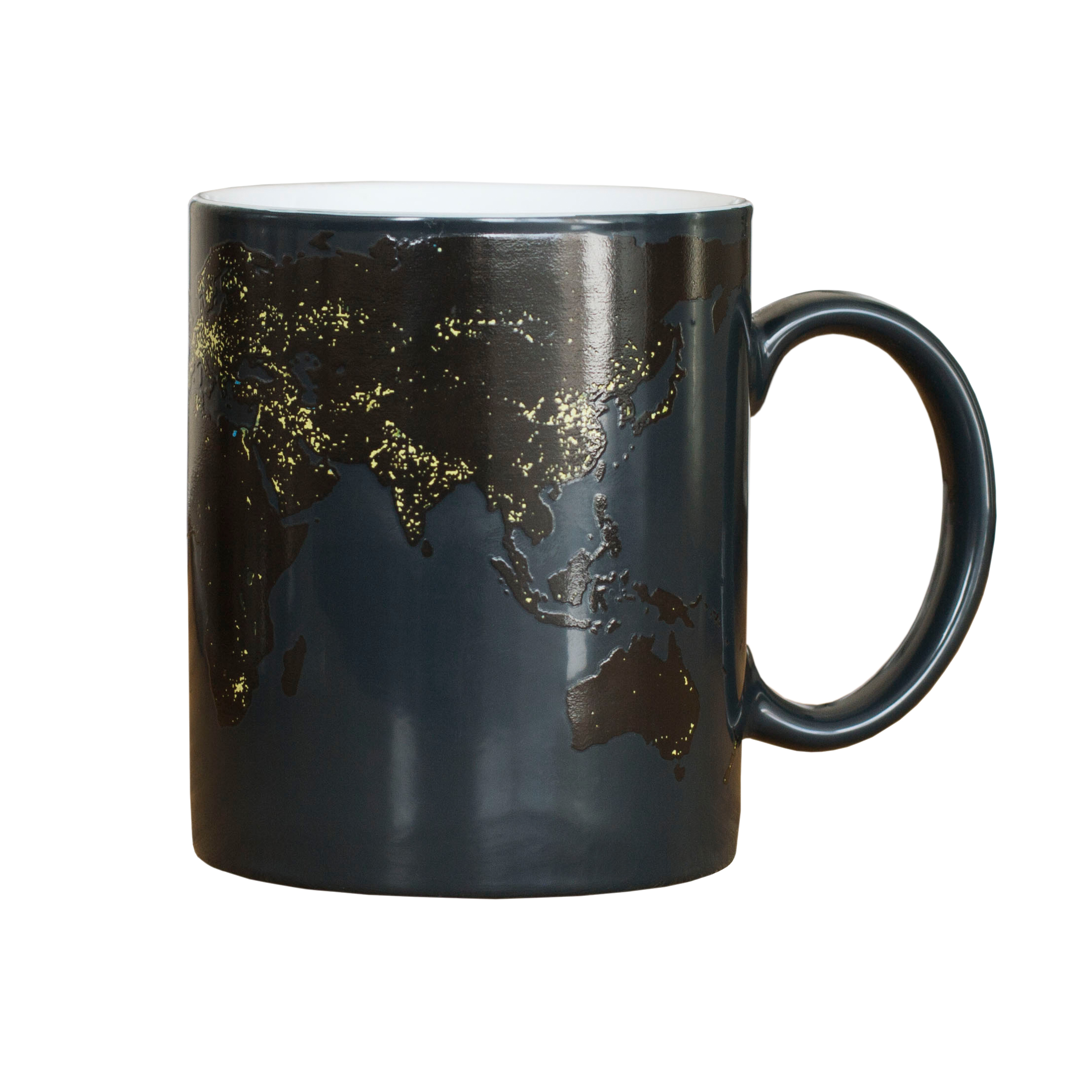 Farbwechsel Tasse - Weltkarte