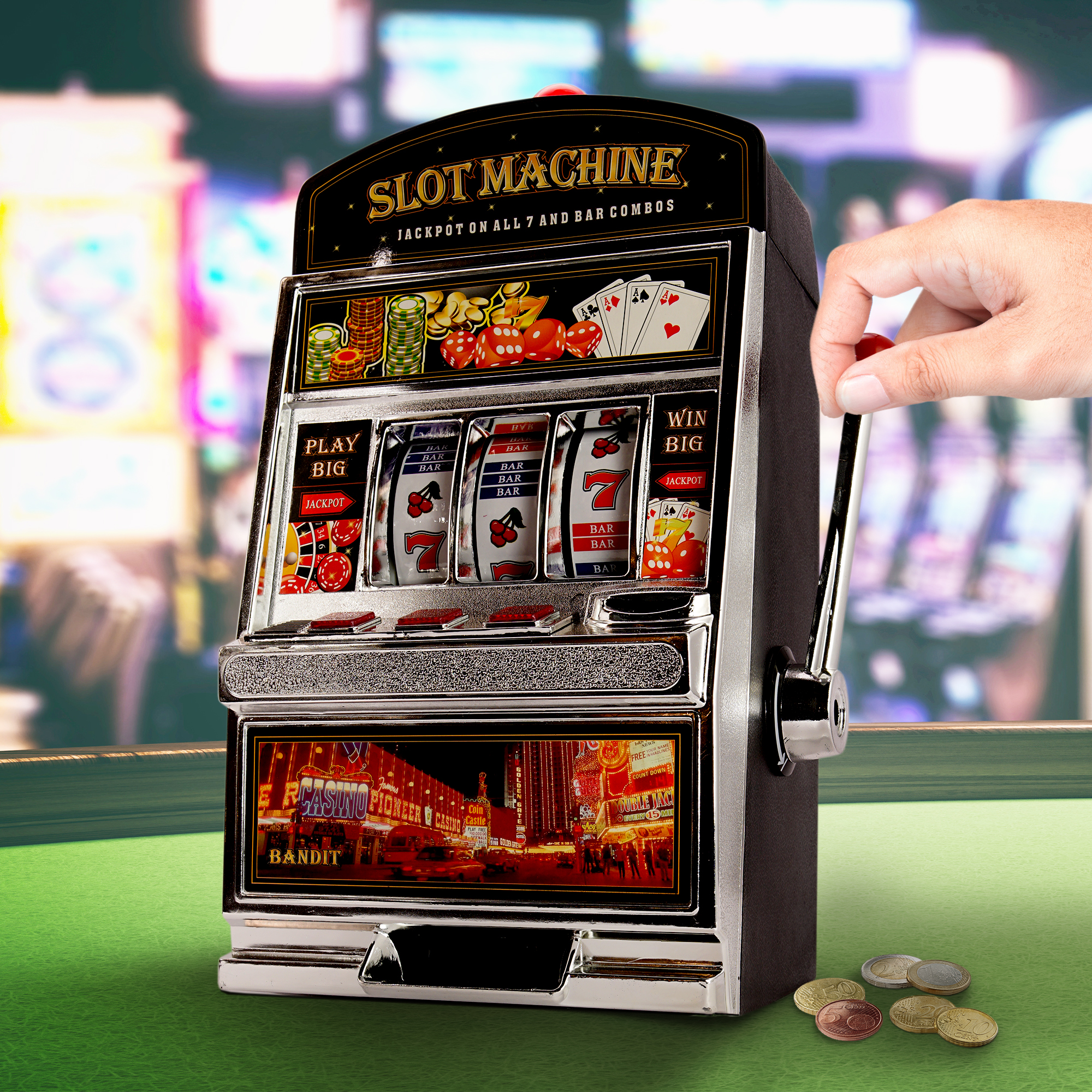 Witzige Slot Machine Spardose