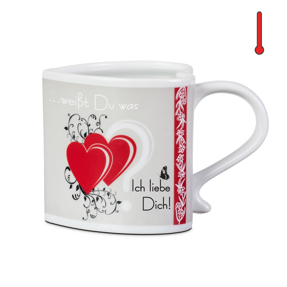 Zaubertasse mit versteckter Liebeserklärung