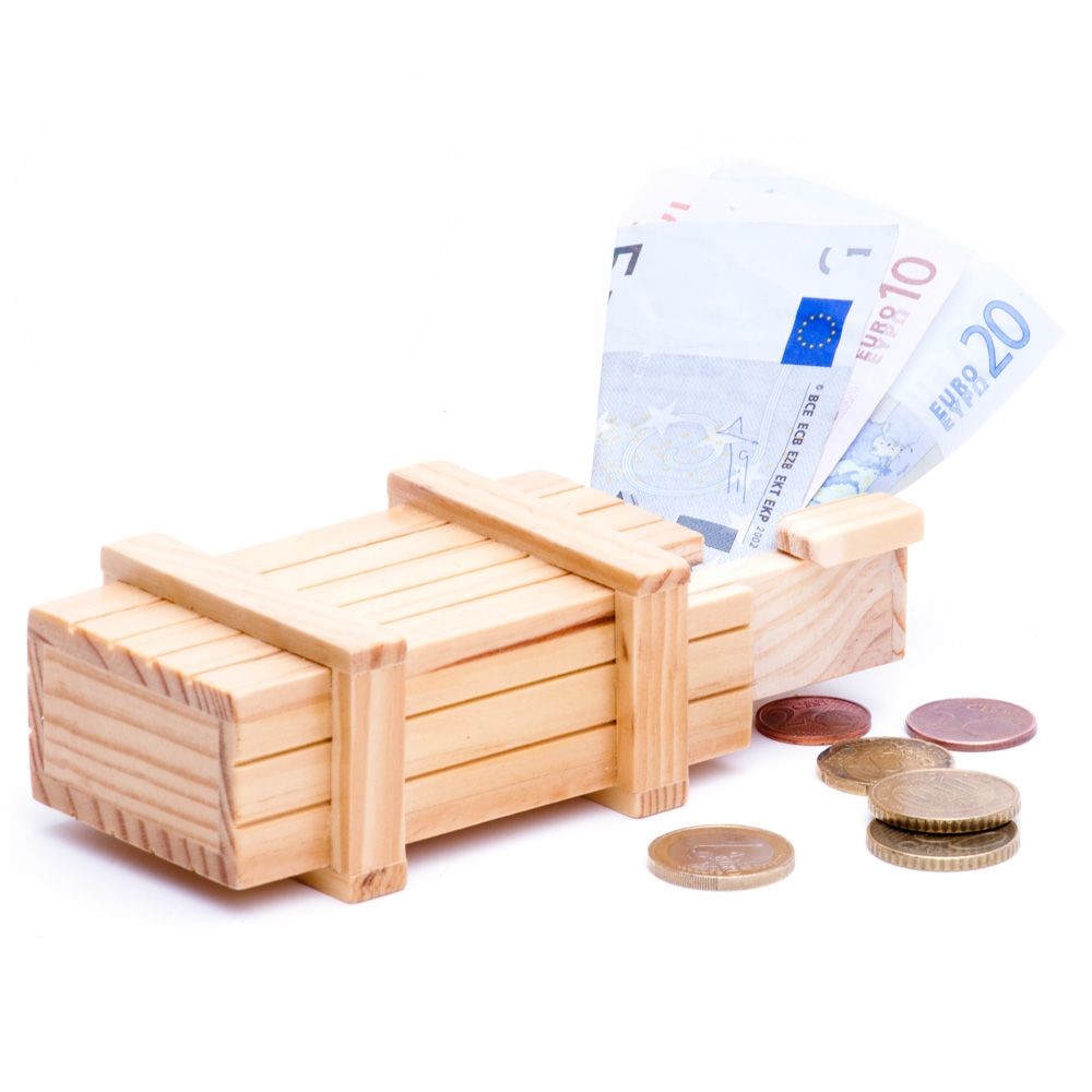 Magische Geschenkbox Hell - Verpackung für Geldgeschenke