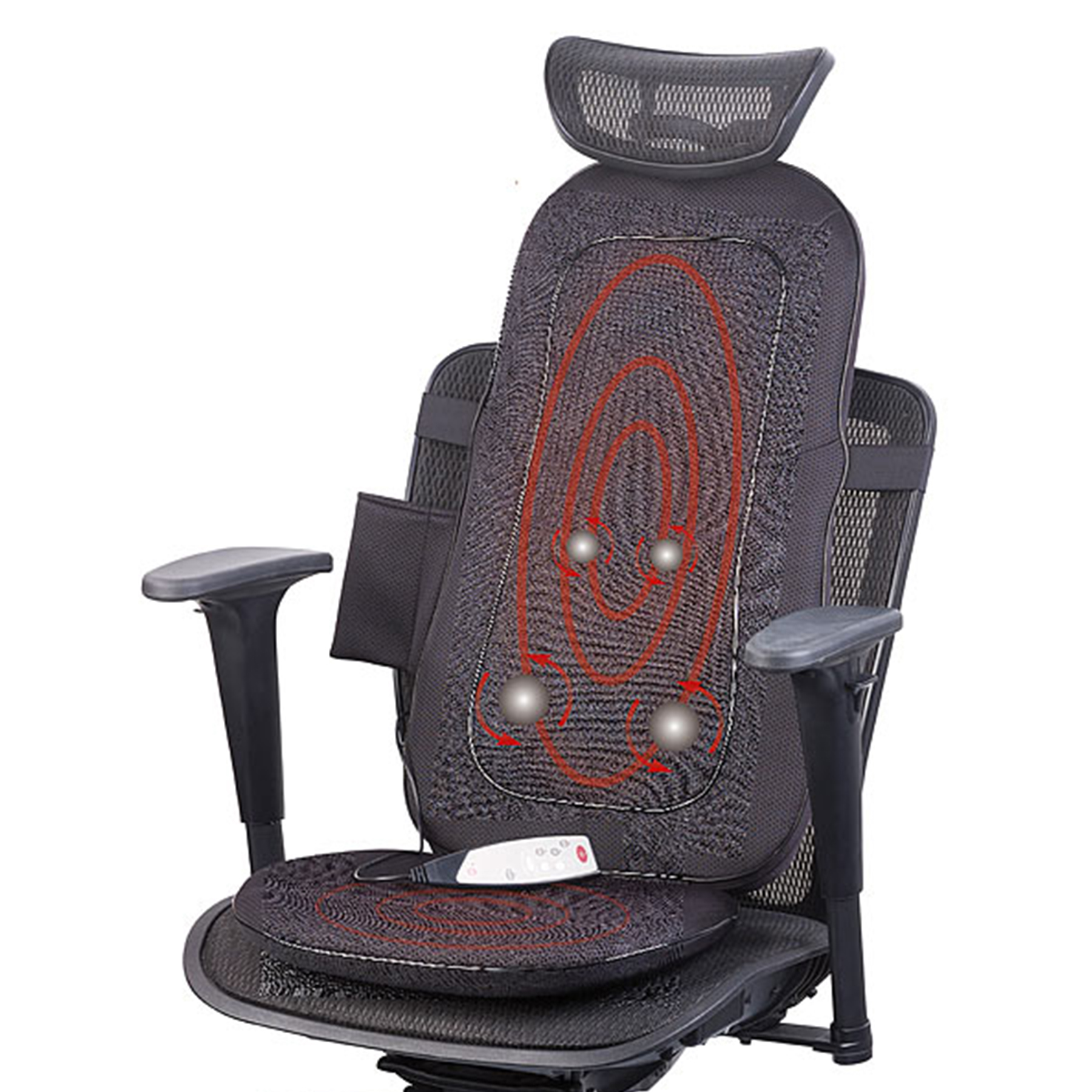 Wellness Massagesitzauflage mit Wärmfunktion 3