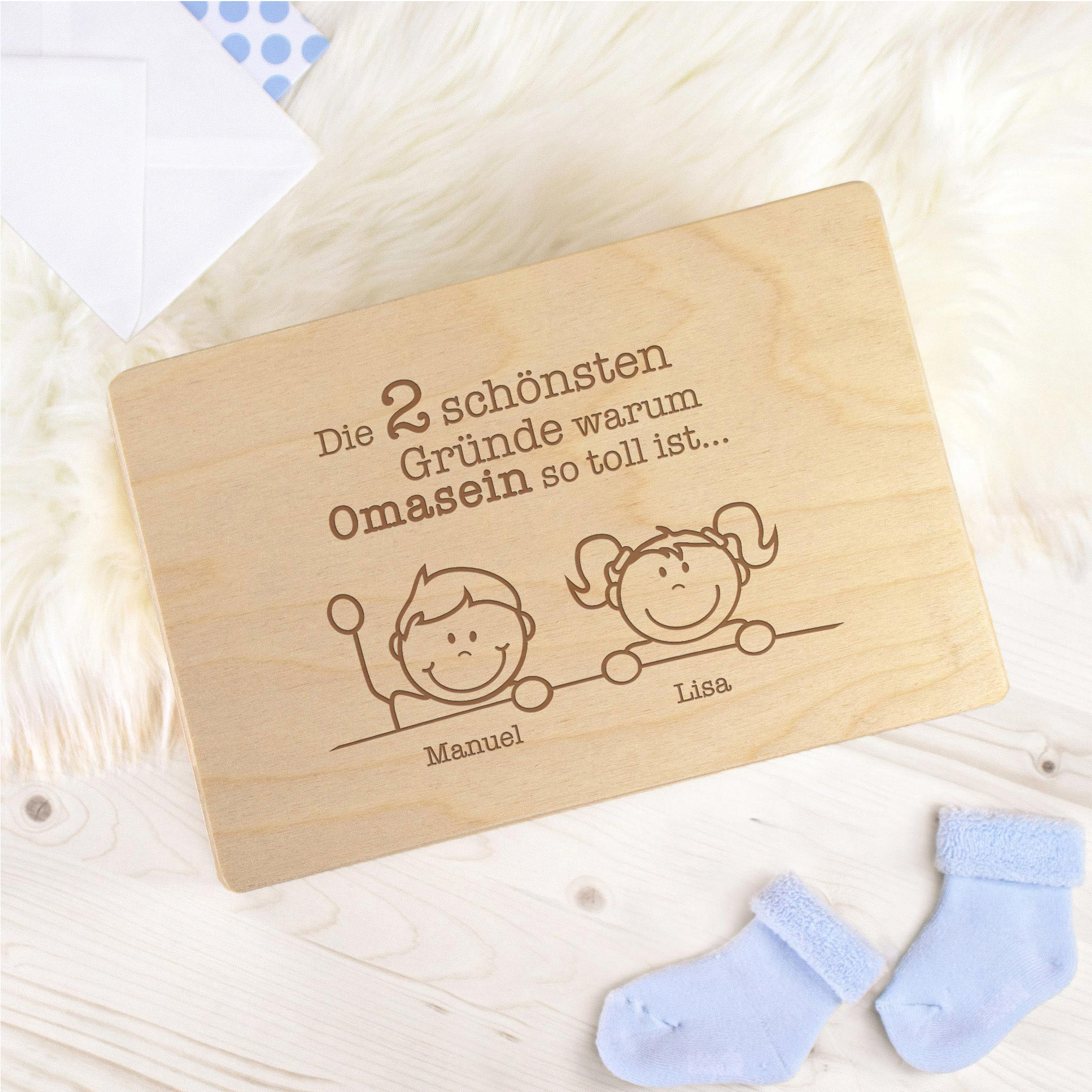 Erinnerungsbox Omasein - Personalisierte Memory Box  3
