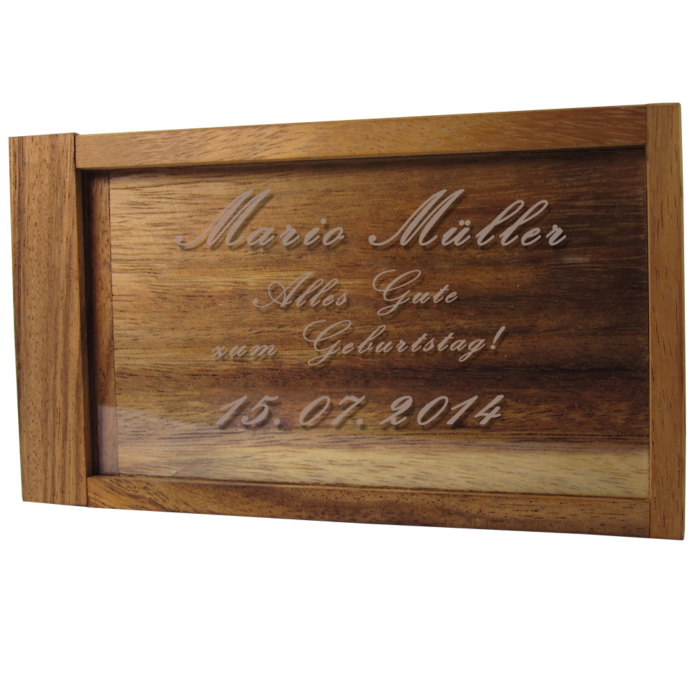 Magische Geldgeschenkbox mit persönlicher Gravur