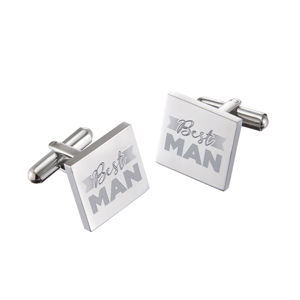 Manschettenknöpfe mit Gravur - Best Man