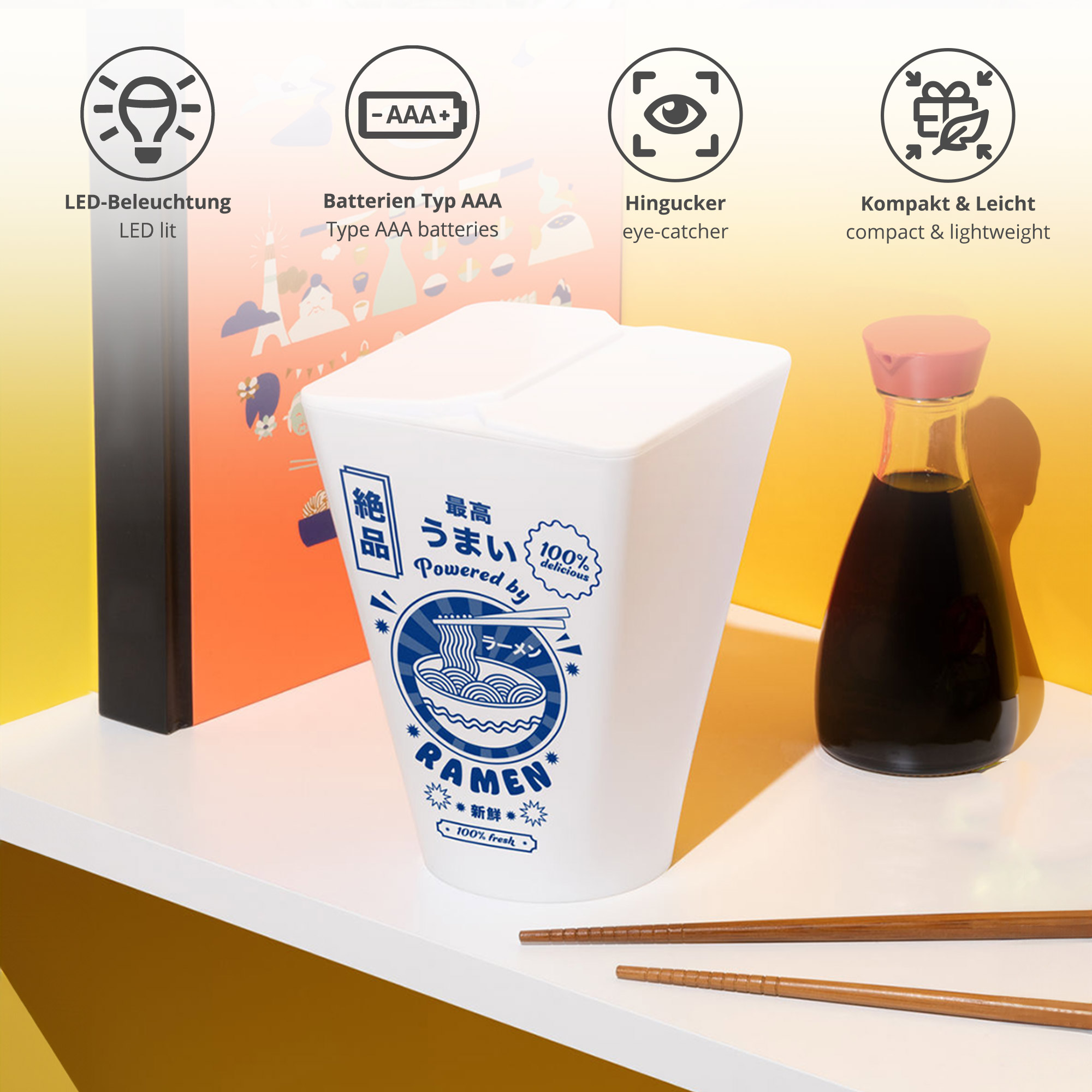 Ramen Box - originelle LED Lampe